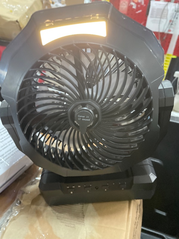 Photo 1 of **FAN DOES NOT SPIN** AVAVO Portable Misting Fan, 36000mAh, 460ml Tank, Black