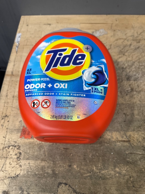 View 2 of ***MISSING HALF***

Tide Odor Defense + Oxi Laundry Pacs, Original Scent, 63 Count