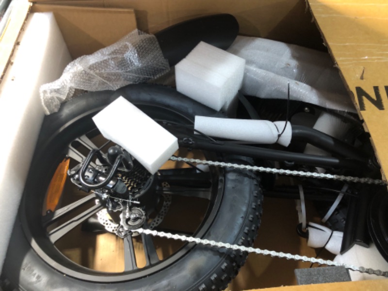 Photo 1 of ***FACTORY SEALED*** ***TRUCK/TRAILER PICKUP ONLY***   Windone E2 Electric Bike for Adults, Full Suspension, 48V13Ah Removable Battery, Up to 28MPH & 46.6Miles (PAS), 1000W Peak Ebike with All-Terrain 4.0" Fat Tires, UL Certified, Moped E-Bike
