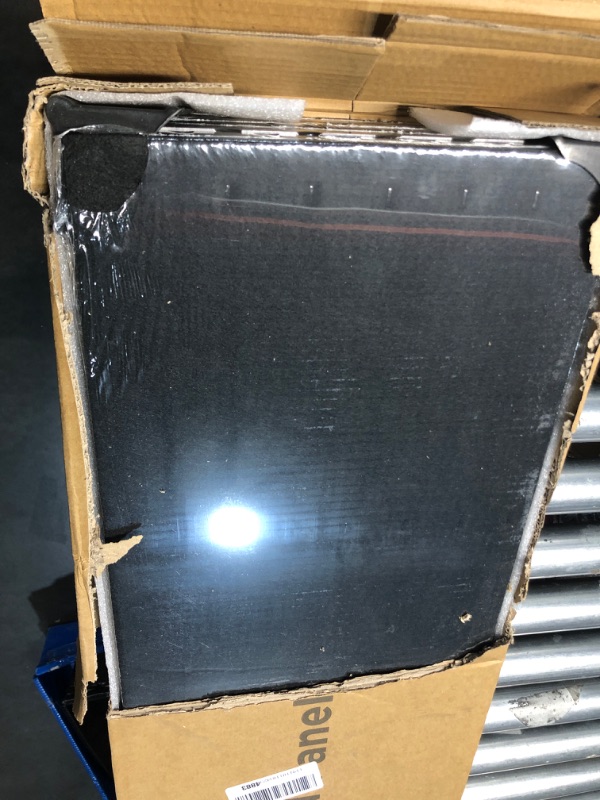 Photo 1 of ***FACTORY SEALED - OPENED FOR INSPECTION***    ***TRUCK/TRAILER PICKUP ONLY***   Avana Acoustic Wood Wall Panels – 93.2x11.25 Inch Panels – Fits 94x12 Layout – Gray Oak Acoustic Panels 4 PCs – Wall Panels for Interior Wall Decor for Homes, Offices – Desi