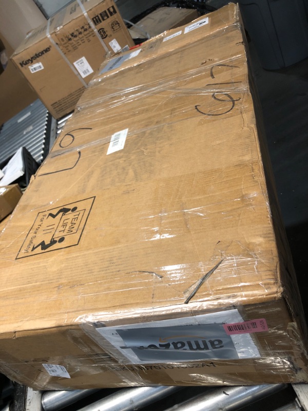 Photo 1 of ***FACTORY SEALED - OPENED FOR INSPECTION***  kepptory 71.6" Corner Display Cabinet with LED Lights, 5-Tier Tall Curio Cabinet with Adjustable Glass Shelves&Glass Door, Wine Cabinet for Living Room, Home Bar (White, 25.2''x21.6''x71.6'')