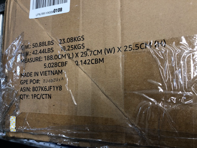 Photo 1 of ***FACTORY SEALED - OPENED FOR INSPECTION***  ***TRUCK/TRAILER PICKUP ONLY***Amazon Basics Smart Box Spring Bed Base, 9-Inch Height Mattress Foundation, Tool-Free Easy Assembly, Metal Frame, Cal King, 83" x 71" x 9", White