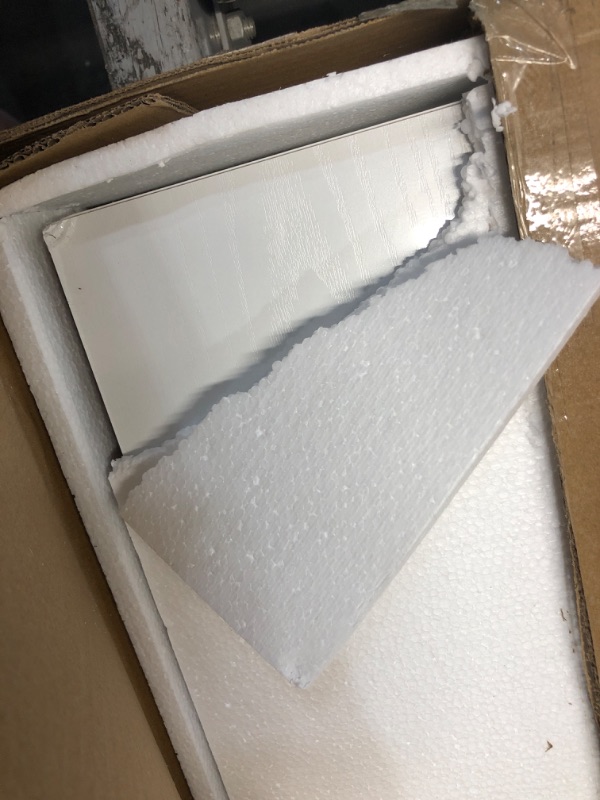 Photo 1 of ***FACTORY SEALED - OPENED FOR INSPECTION***   Venusmiles Floating Shelves for Wall, 72 Inch Wide x 12 Inch Deep Floating Shelves, Long Wood Floating Wall Shelf Shelves for Living Room Bathroom Bedroom Kitchen Home - (White, 72" W x 12" D x 2" H)