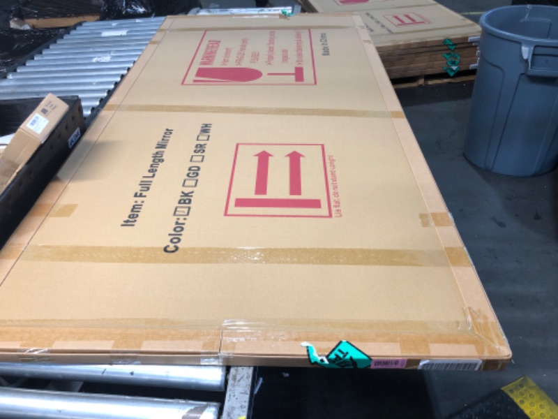 Photo 1 of ***FACTORY SEALED - OPENED FOR INSPECTION***   ***TRUCK/TRAILER PICKUP ONLY***   Furnbar Full Length Mirror, 75"x36" Full Body Mirror, Floor Mirrors with Stand, Body Mirrors Standing Hanging Leaning Against Wall,Aluminum Frame Mirrors for Bedroom Cloakroo
