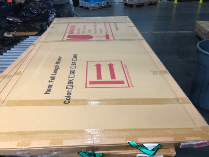Photo 1 of ***FACTORY SEALED - OPENED FOR INSPECTION*** ***TRUCK/TRAILER PICKUP ONLY*** Furnbar Full Length Mirror, 75"x36" Full Body Mirror, Floor Mirrors with Stand, Body Mirrors Standing Hanging Leaning Against Wall,Aluminum Frame Mirrors for Bedroom Cloakroo
