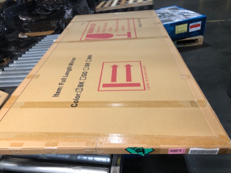 Photo 1 of ***FACTORY SEALED - OPENED FOR INSPECTION***   ***TRUCK/TRAILER PICKUP ONLY***   Furnbar Full Length Mirror, 75"x36" Full Body Mirror, Floor Mirrors with Stand, Body Mirrors Standing Hanging Leaning Against Wall,Aluminum Frame Mirrors for Bedroom Cloakroo