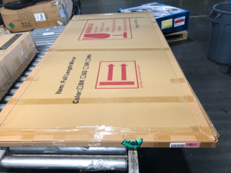 Photo 1 of ***FACTORY SEALED - OPENED FOR INSPECTION***   ***TRUCK/TRAILER PICKUP ONLY***  Furnbar Full Length Mirror, 75"x36" Full Body Mirror, Floor Mirrors with Stand, Body Mirrors Standing Hanging Leaning Against Wall,Aluminum Frame Mirrors for Bedroom Cloakroom