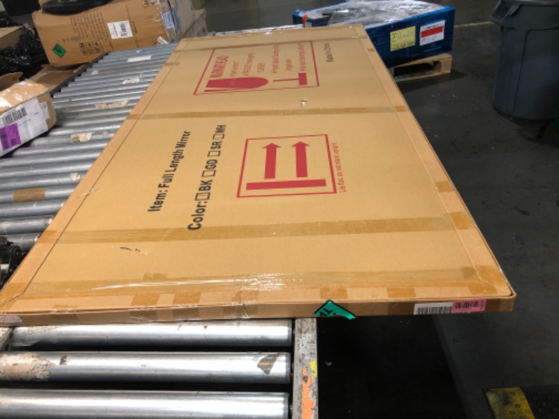 Photo 1 of ***FACTORY SEALED - OPENED FOR INSPECTION***  ***TRUCK/TRAILER PICKUP ONLY***   Furnbar Full Length Mirror, 75"x36" Full Body Mirror, Floor Mirrors with Stand, Body Mirrors Standing Hanging Leaning Against Wall,Aluminum Frame Mirrors for Bedroom Cloakroom