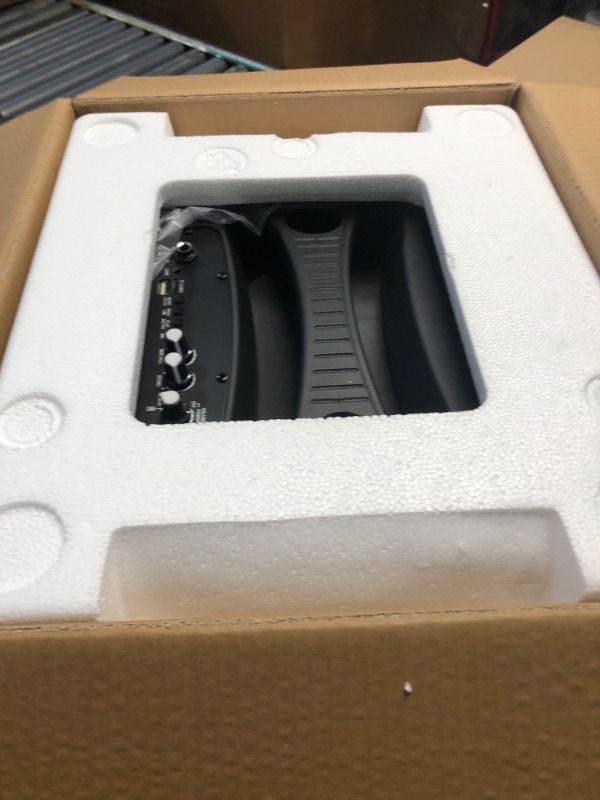 Photo 1 of ***FACTORY SEALED - OPENED FOR INSPECTION*** Max Power Rumble 12" Woofer Bluetooth Trolley Speaker with Stand