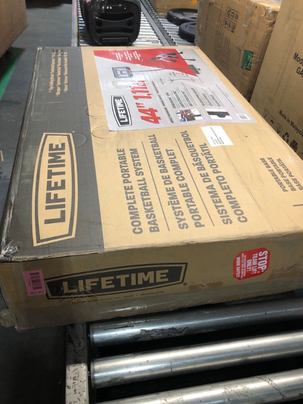 Photo 1 of ***MISSING PARTS***
Lifetime Portable Basketball Hoop 90114 44-inch Polycarbonate Backboard System