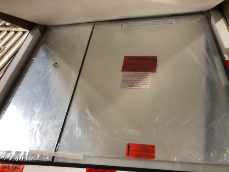 Photo 1 of ***FACTORY SEALED - OPENED FOR INSPECTION***  TIFULLHOME 36x32 Premium Black Framed Medicine Cabinet Mirror with Lights, Anti-Fog/3-Color/Dimmable, Aluminum, Plug-in & Hardwired, Surface Mount & Recessed, Centered Outlets & USBs, Magnetic Area