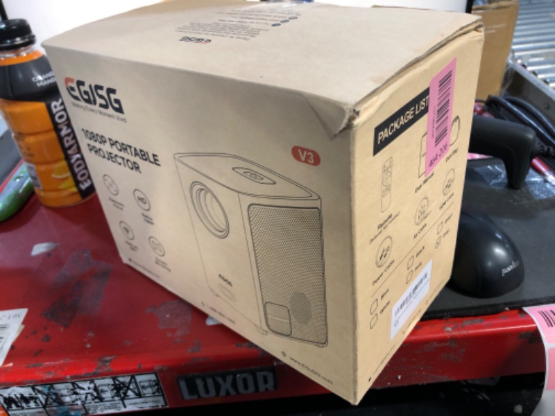 Photo 1 of [Electric Focus] Projector with WiFi and Bluetooth, 1080P,Portable Projector 4K with Zoom, Outdoor Movie Projector for Home Theater UP to 300" with Carry Bag, for Phone/TV Stick/PC