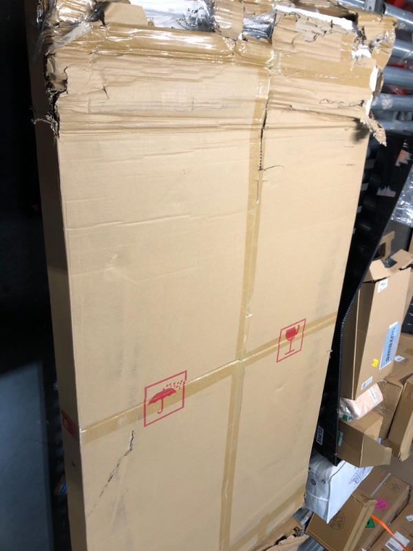 Photo 1 of ***FACTORY SEALED - OPENED FOR INSPECTION***   ***TRUCK/TRAILER PICKUP ONLY***   Chende Double Arch 59"x30" Frameless Beveled Decorative Wall Mirror, Elegant Large Living Room Mirror with Solid Wood Backboard, Horizontal Vertical Hanging for Entryway Bath