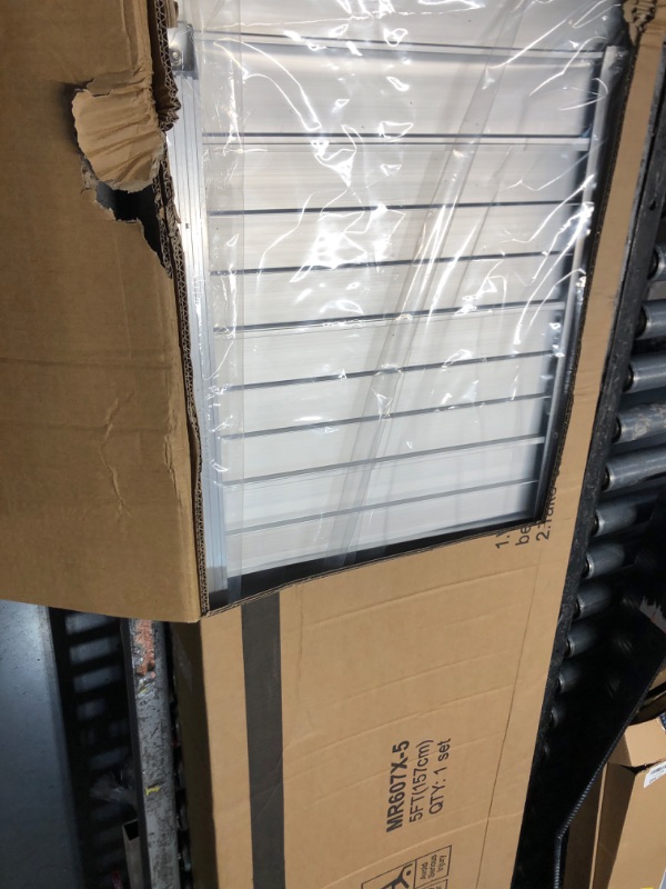 Photo 1 of ***FACTORY SEALED - OPENED FOR INSPECTION*** ***TRUCK/TRAILER PICKUP ONLY*** Ruedamann 5FT Wheelchair Ramp, 33" Extra Wide Aluminum Ramps for Wheelchairs for Home, 1000 LBS Capacity Portable Ramp with Handle, Non-Slip Wheelchair Ramps for Home Steps,