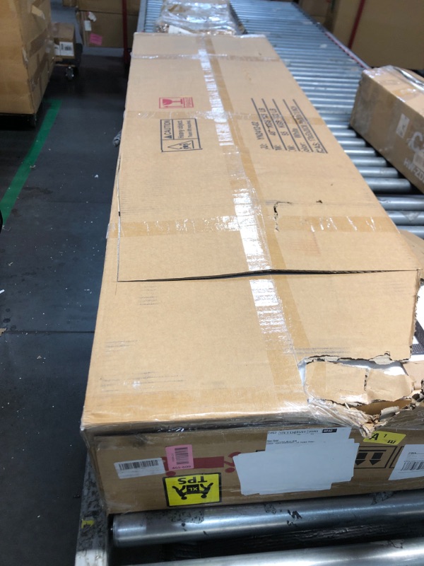 Photo 1 of ***FACTORY SEALED - OPENED FOR INSPECTION***   ***TRUCK/TRAILER PICKUP ONLY***   Fenghua Lizhi 3 Doors Wooden Wardrobe Closet Armoire, White Storage Cabinet for Hanging Clothes, Bedroom Large Capacity Freestanding Armoire,Wood Wardrobe Combination with Sh