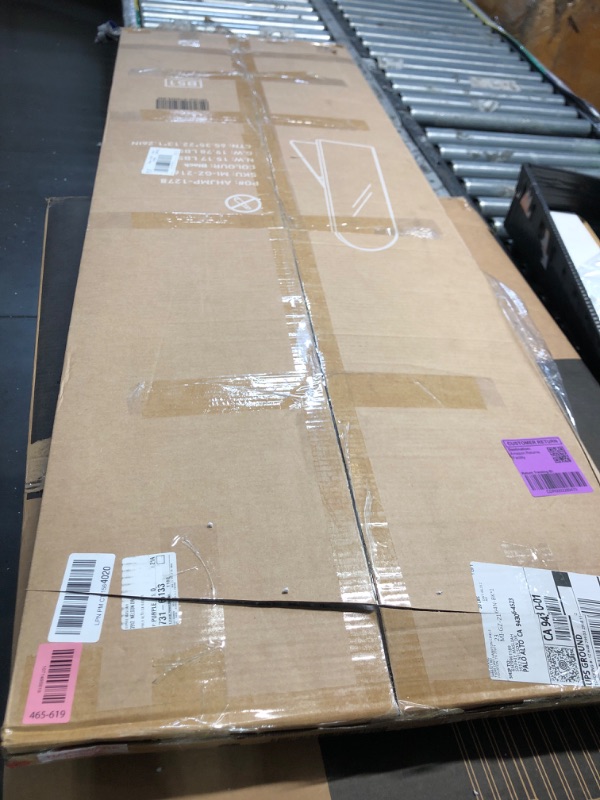 Photo 1 of ***FACTORY SEALED - OPENED FOR INSPECTION***   Elegant Lighting Ayra 28" W x 74" H Modern Arched Bathroom Wall Mirror