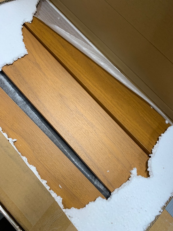 Photo 1 of **UNKNOWN IF MISSING ANY PARTS**Rolanstar Twin Bed Frame with Headboard, Charging Station and LED Lights, Wooden Bed Frame Foundation with Wood Slat Support, No Box Spring Needed, Engineered Wood