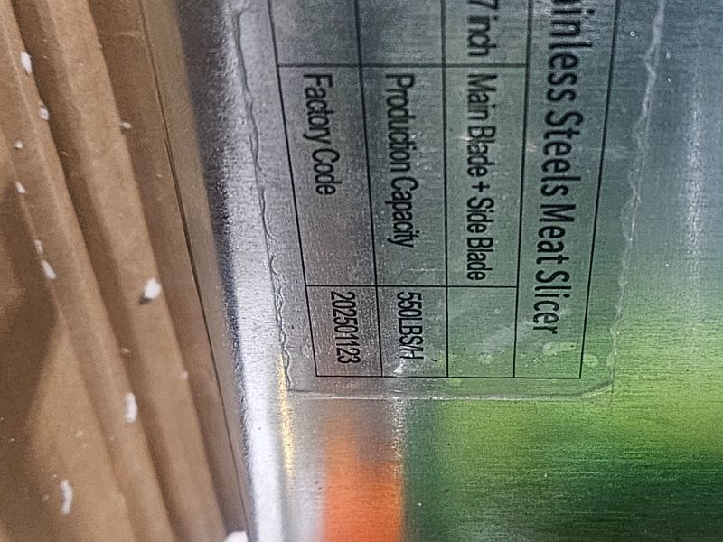 Photo 1 of **UNKNOWN IF ANY DAMAGE**TERUISI Meat Cutter Machine, 850W Commercial Meat Slicer with Side Vegetable Slicing & Shredding, 3-In-1 Electric Food Slicer for Slices Cubes Minces, 550LBS/H, 110V (Slice Thickness: 3.5mm)