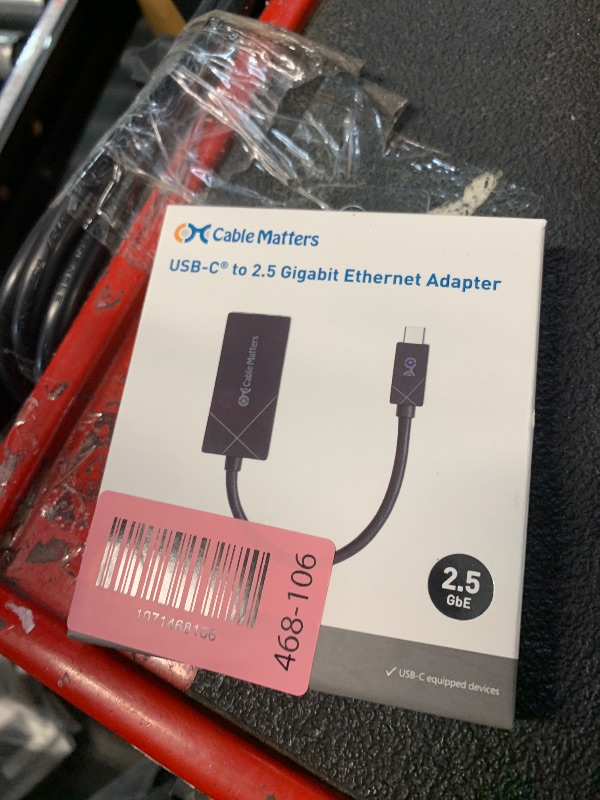Photo 1 of [Designed for Microsoft Surface] Cable Matters USB C to 2.5Gbps Ethernet Adapter, USB-C to Network, 2.5g Ethernet to USBC Adapter Black