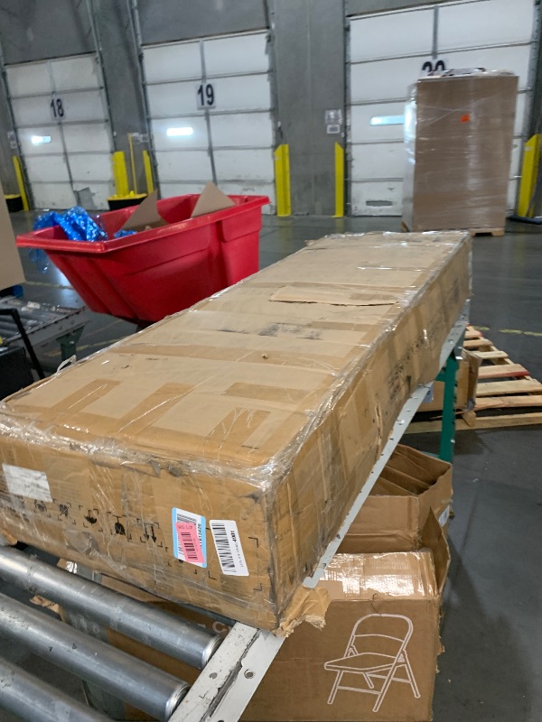 Photo 1 of **TRUCK OR TRAILER PICKUP ONLY, PARTS ONLY**
GarveeHome Queen Size Bed Frame with Storage Drawers, Corduroy Upholstered Platform Bed with Wingback and Tufted Headboard, No Box Spring Needed, Beige