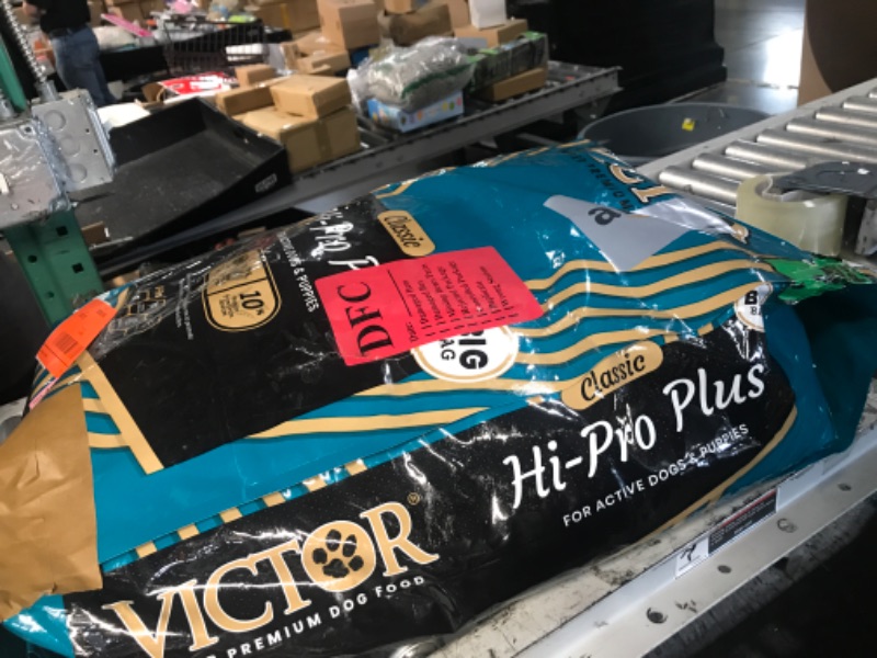 Photo 1 of (12/15/.2026)
VICTOR Super Premium Dog Food – Hi-Pro Plus Dry Kibble – High Protein Dog Food with 30% Protein – Beef, Chicken, Pork, Fish Meals, Gluten Free - for High Energy and Active Dogs & Puppies, 50lbs