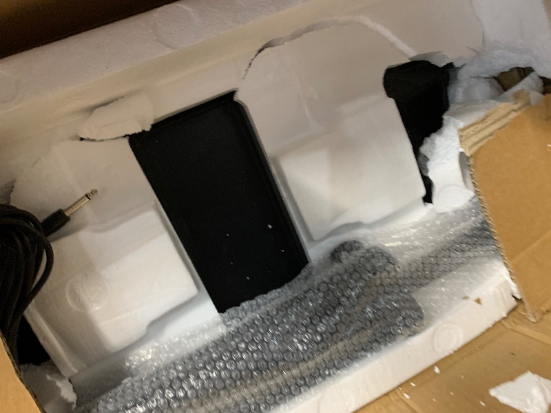 Photo 1 of ***MISSING PARTS***
Pyle PA Speaker DJ Mixer Bundle - 300 W Portable Wireless Bluetooth Sound System w/ USB SD XLR 1/4" RCA Inputs - Dual Speaker, Mixer, Microphone, Stand, Cable - Home/Outdoor Party - PPHP28AMX,Black