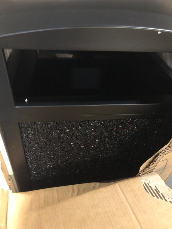 Photo 1 of **SEE NOTES** Alpine Industries 40 Gallon Commercial Outdoor Trash Can, Metal with Removable Bin & Locking Lid (Black, Grey Stone)