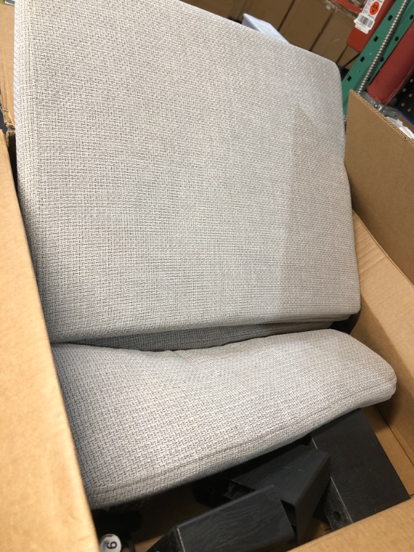 Photo 1 of ***PARTIAL SET - PRICE ADJUSTED*** Marsail 65" Couch, 2-Seater Modern Sofa with Deep Seats, Comfy Upholstered Linen Sofas for Living Room, Apartment, Light Grey