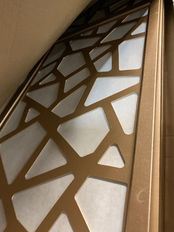 Photo 1 of ***Damaged See Photo***
Roundhill Furniture Giyano 4 Panel Screen Room Divider, Gold