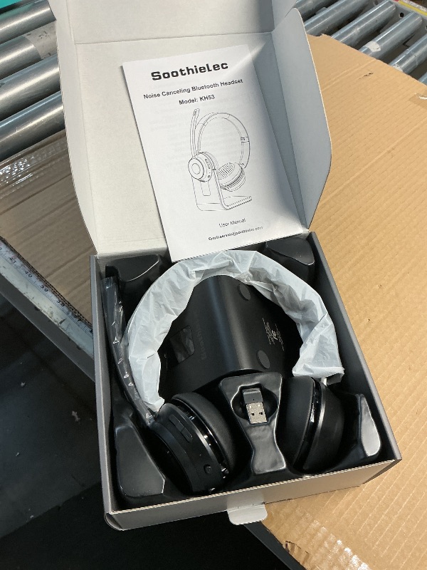Photo 1 of (Upgraded Version) Wireless Headset, Bluetooth Headset with Noise Cancelling Microphone, Best Headphones with Mic Mute & USB Dongle for PC/Computer/Laptop/Cell Phones/Remote Work/Call Center