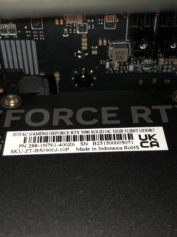 Photo 1 of (MISSING SOLD AS PARTS) ZOTAC MEK Gaming PC Desktop, NVIDIA GeForce RTX 5090 32GB GDDR7, AMD Ryzen 7 9700X Up to 5.5GHz, 32GB DDR5, 2TB NVMe SSD, 1200W 80+ Gold PSU, WiFi 7, Windows 11 Pro