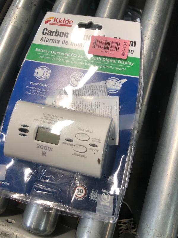 Photo 1 of **NO BATTERIES INCLUDED**Kidde Carbon Monoxide Detector, AA Battery Powered CO Alarm with LEDs, Test-Reset Button, Low Battery Indicator, Portable