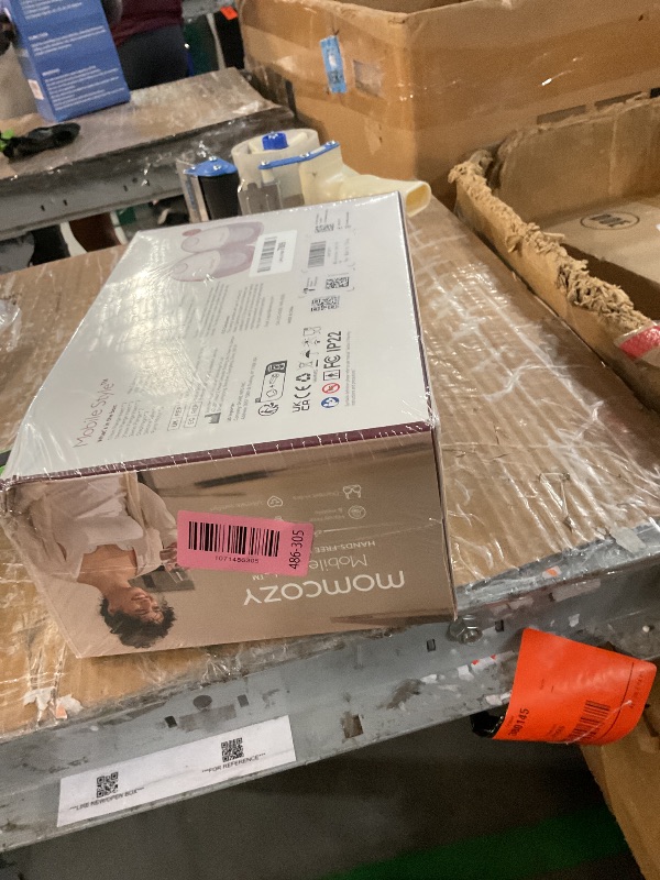 Photo 1 of  **FACTORY SEALED BUT OPENED FOR INSPECTION**Momcozy Breast Pump Hands Free Mobile Style | M6, Wearable Breastfeeding Pump Ideal Rhythm for More Milk, DoubleFit Flange More Fit & Discreet with 3 Modes & 9 Levels, 24mm - 2 Pack Cozy Red