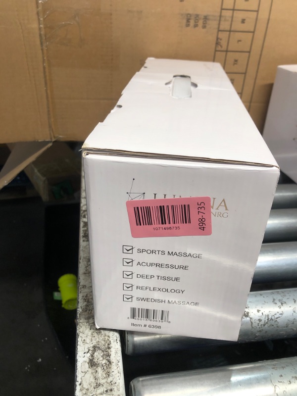 Photo 1 of ***MISSING PARTS***
MEGAWISE Handheld Back Massager | Deep Tissue Percussion Relief for Back, Neck, Shoulders, Waist Legs, Full Body for Improved Blood Circulation and Fatigue Relief (Pearl White 6Ft Corded)