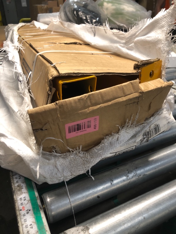 View 3 of ***SOLD FOR PARTS***Heavy Duty 2 Ton (4000 lbs) Folding Hydraulic Engine Hoist Cherry Picker – Carbon Steel Shop Crane, 6 Iron Casters, Engine Lift for Car Repair, Garage, Workshop – Yellow