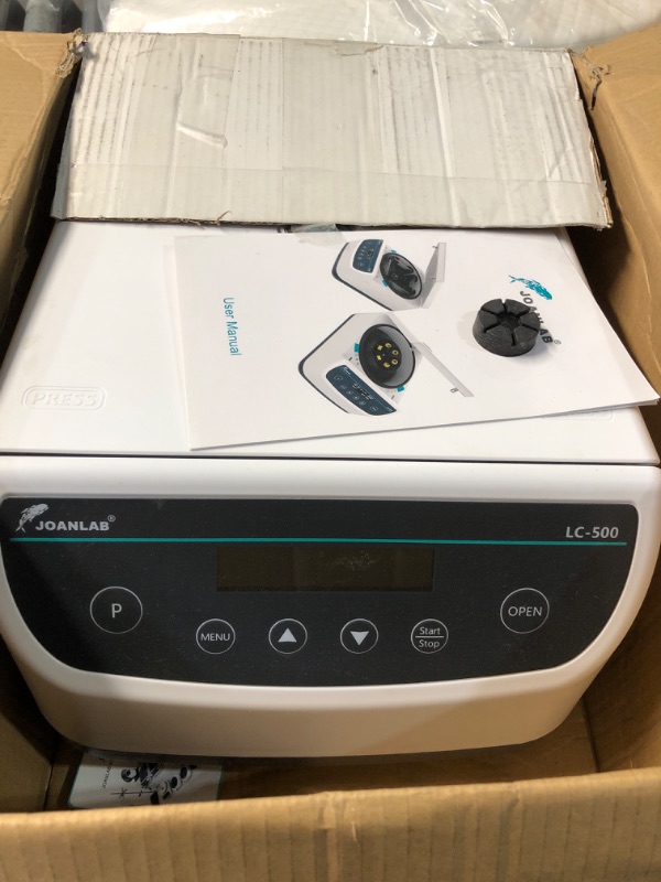 Photo 1 of *************FOR PARTS ONLY- SEE COMMENTS BEFORE BID************
JOANLAB Centrifuge Machine 2ml/5ml/10ml/15ml/50ml x 6,Low Speed 500-4000rpm,2146xg RCF Lab Benchtop Centrifuges w/Time