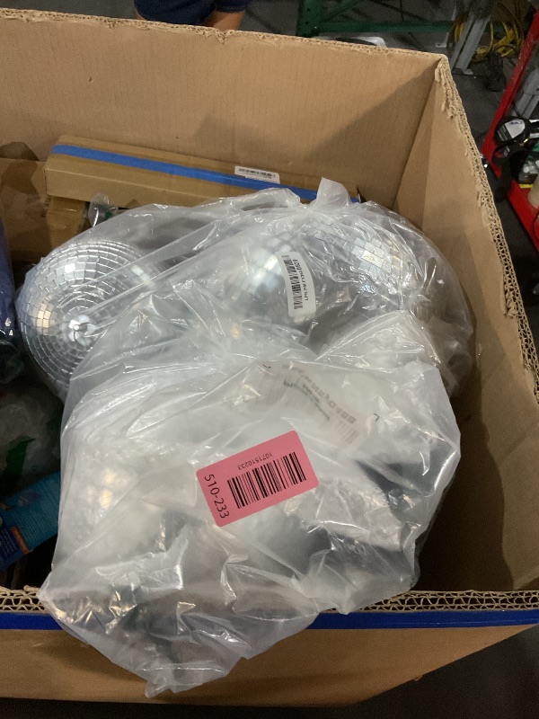 Photo 1 of ***MISSING PARTS***
4 Pcs Large Disco Ball Decor - Silver Hanging Mirror Disco Balls Ornament for Stage Club Prom Props 70s Weddings Dance Music Birthday(12, 8, 6, 4 Inch)