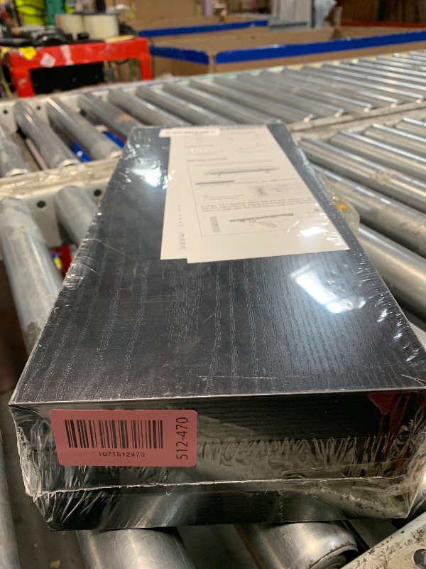 Photo 1 of ***FACTORY SEALED - OPENED FOR INPSECTION*** BAYKA Floating Shelves for Wall, Wall Mounted Rustic Wood Shelves for Bathroom, Bedroom, Living Room, Kitchen, Hanging Shelf for Books/Storage/Room Decor with 22lbs Capacity (Black, Set of 3, 15.7in)