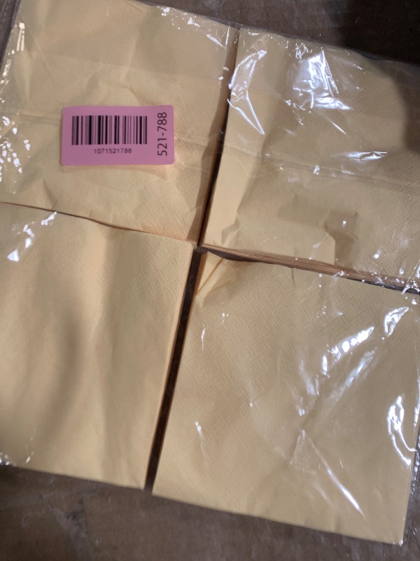 Photo 1 of ***MISSING PARTS***
50 Pieces 2-ply Yellow Napkin Disposable Cocktail Napkins Beverage Napkins Dessert Napkins Paper Napkins for Wedding Birthday Party Paper Dinner Napkins