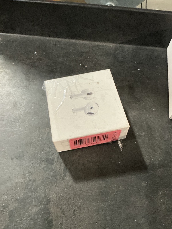 Photo 1 of ***MISSING PARTS***
Apple AirPods 4 Wireless Earbuds, Bluetooth Headphones, Personalized Spatial Audio, Sweat and Water Resistant, USB-C Charging Case, H2 Chip, Up to 30 Hours of Battery Life, Effortless Setup for iPhone
