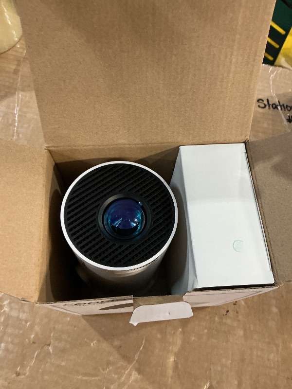 Photo 1 of [Built-in Apps & 2026 Upgraded] Mini Projector Support 4K 1080P Auto Keystone 180° Rotatable with WiFi 6 and Bluetooth 5.4, Projector Portable Compatibile with HDMI/TV Stick/Memory Stick/Laptop-White