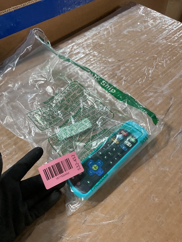 Photo 1 of [w/Cover] 1-clicktech 2-in-1 for Roku TV and Box Remote TCL Hisense ONN Sanyo Sharp Hitachi Element Insignia Westinghouse LG JVC Magnavox Roku TV w/ 12 Opt. Channels (Remote + Turquoise Case)