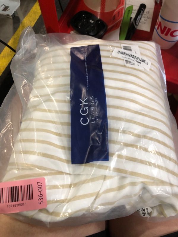 Photo 1 of ***MISSING PARTS***
King Size 4 Piece Sheet Set - Comfy Breathable & Cooling Bed Sheets Set - Hotel Luxury Bedding for Women, Men, Kids, Teens, Boys & Girls - Deep Pockets, Soft, Wrinkle Free - Oeko-Tex - Beige Stripes 2