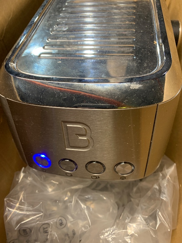 Photo 1 of ***MINOR DAMAGED ON LID*****CASABREWS 3700 Essential Espresso Machine 20 Bar, Stainless Steel Cappuccino & Latte Coffee Maker with Steam Frother for Home, 43.9oz Water Tank, Silver