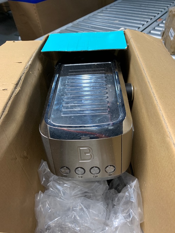 Photo 1 of ***MINOR DAMAGED ON LID*****CASABREWS 3700 Essential Espresso Machine 20 Bar, Stainless Steel Cappuccino & Latte Coffee Maker with Steam Frother for Home, 43.9oz Water Tank, Silver
