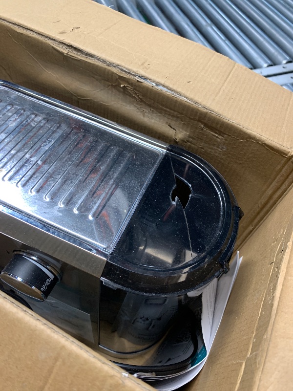 Photo 1 of ***MINOR DAMAGED ON LID*****CASABREWS 3700 Essential Espresso Machine 20 Bar, Stainless Steel Cappuccino & Latte Coffee Maker with Steam Frother for Home, 43.9oz Water Tank, Silver