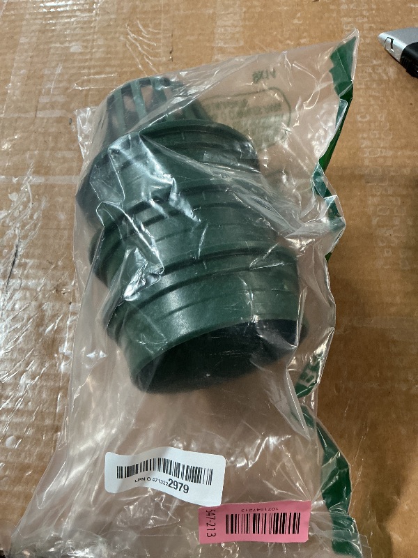 Photo 1 of (3-Pack) Calvana 4” Round Atrium Drain Grate Cover, Compatible with NDS 78A, Fits 4” Sewer and Drain Pipe Fittings, Perfect for Small Lawns, Landscaping, Patios, Extra Tough Polyethylene, Green