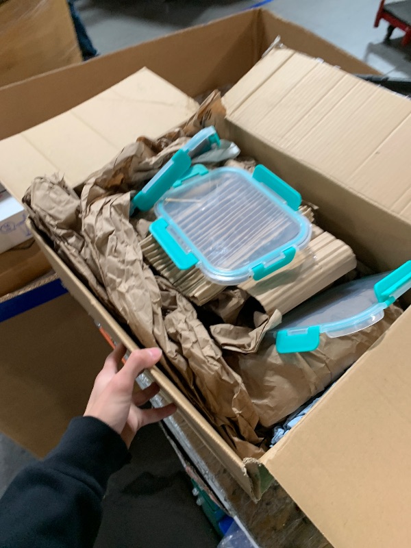 Photo 1 of [5-Pack,36 Oz]Glass Meal Prep Containers 2 Compartments Portion Control with Upgraded Snap Locking Lids Glass Food Storage Containers, Microwave, Oven, Freezer and Dishwasher (4.5 Cups, Green)