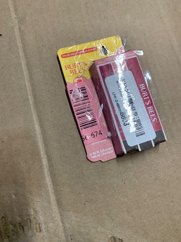 Photo 1 of ***2 PIECES ONLY (FIG AND PEONY)**Burt's Bees Lip Shimmer Nude Collection, Tinted Lip Balm Stick, Moisturizing for All Day Hydration with Natural Glowy Pigmented Finish & Buildable Color, 3 Warm Shades; Value Pack, 3 Tubes x 0.09 Oz