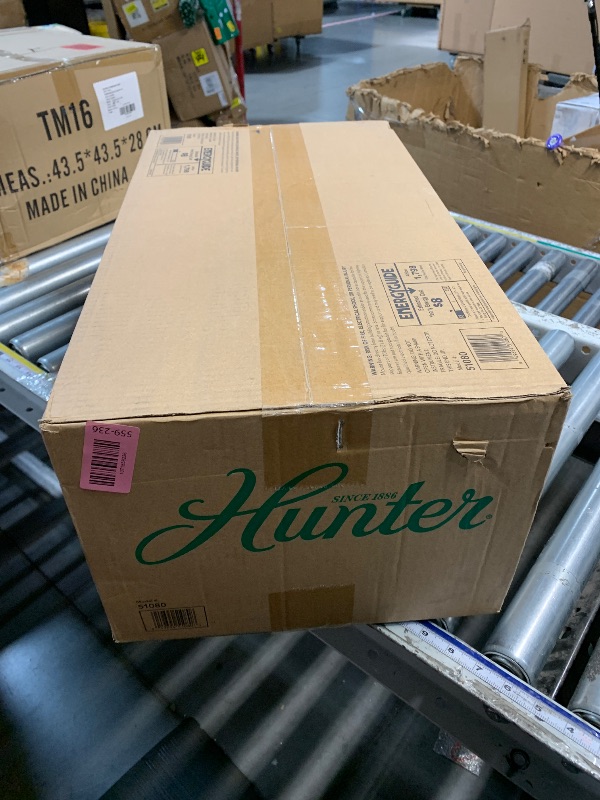 Photo 1 of ***FACTORY SEALED***Hunter 42 inch Indoor Ceiling Fan with LED Light - White Ceiling Fan with Pull Chain, For Bedroom or Living Room, Low Profile Mount, No Remote, 5 Blades, Includes Bulbs - Newsome 51080, Fresh White